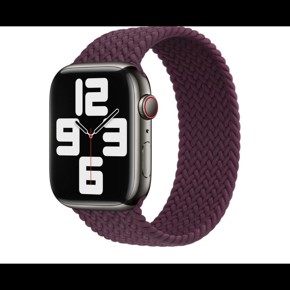 Apple Watch band braided loop Dark Cherry size 5